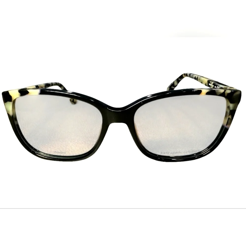 Kate Spade Karlyn Eyeglasses Black White Brown Havana Frames (NWT)